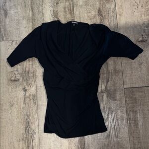 Express Black Wrap Blouse